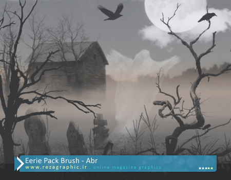 مجموعه براش فتوشاپ - Eerie Pack Brush | رضاگرافیک